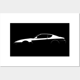 Ferrari 465M GT Silhouette Posters and Art